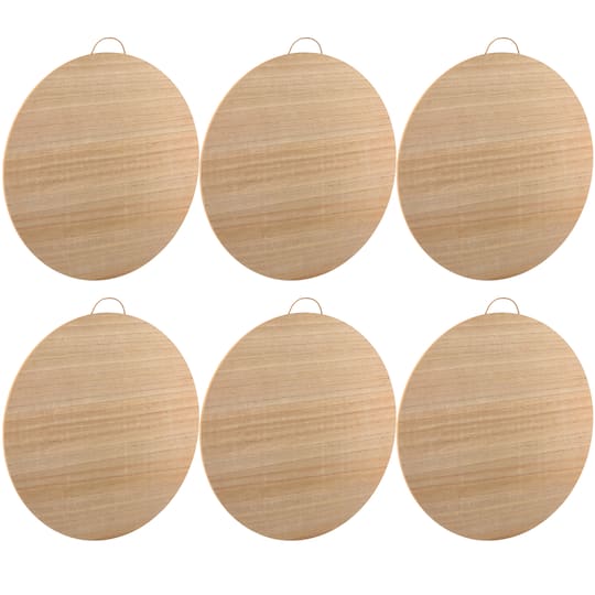 6 Pack: 18&#x22; Unfinished Round Plaque by Make Market&#xAE;